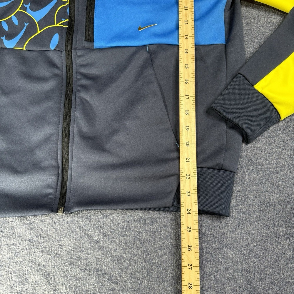 Nike Mens Have A Nike Day Smiley Face Track Jacket Colorblock Grey Blue Red L - Picture 6 of 9